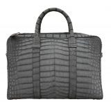 Vittorio Martire - Business Bag in Real Alligator Leather - Italian Handmade Bag - Luxury High Quality Leather