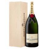 Moët & Chandon Champagne - Moët Impérial - Brut - Balthazar - Cassa Legno - Pinot Noir - Luxury Limited Edition - 12 l