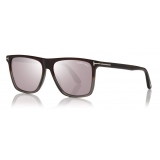 Tom Ford - Fletcher Sunglasses - Occhiali da Sole Quadrati - Havana Sfumato - FT0832 - Occhiali da Sole - Tom Ford Eyewear