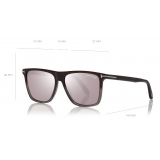 Tom Ford - Fletcher Sunglasses - Square Sunglasses - Gradient Havana - FT0832 - Sunglasses - Tom Ford Eyewear