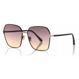 Tom Ford - Claudia Sunglasses - Occhiali da Sole Quadrati - Nero - FT0839 - Occhiali da Sole - Tom Ford Eyewear