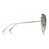 Tom Ford - Nickie Sunglasses - Occhiali da Sole a Farfalla - Oro Rosa - FT0842 - Occhiali da Sole - Tom Ford Eyewear