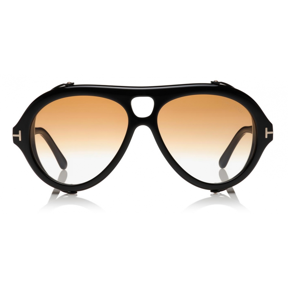 Tom Ford - Neughman Sunglasses - Round Sunglasses - Black - FT0882 -  Sunglasses - Tom Ford Eyewear - Avvenice