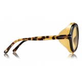 Tom Ford - Neughman Sunglasses - Round Sunglasses - Shiny Black - FT0882 - Sunglasses - Tom Ford Eyewear
