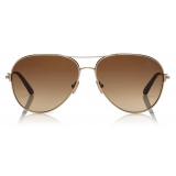 Tom Ford - Clark Sunglasses - Round Sunglasses - Rose Gold - FT0823 - Sunglasses - Tom Ford Eyewear