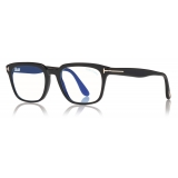 Tom Ford - Blue Block Glasses - Square Optical Glasses - Black Tortoise - FT5626-B – Optical Glasses - Tom Ford Eyewear