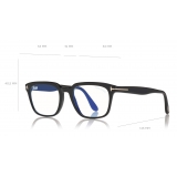 Tom Ford - Blue Block Glasses - Square Optical Glasses - Black Tortoise - FT5626-B – Optical Glasses - Tom Ford Eyewear