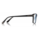 Tom Ford - Blue Block Magnetic Glasses - Occhiali da Vista Rettangolare - Nero - FT5682-B - Occhiali da Vista - Tom Ford Eyewear