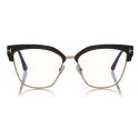 Tom Ford - Blue Block Magnetic Glasses - Occhiali da Vista Rettangolare - Nero - FT5682-B - Tom Ford Eyewear