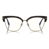 Tom Ford - Blue Block Magnetic Glasses - Occhiali da Vista Rettangolare - Nero - FT5682-B - Tom Ford Eyewear