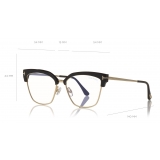 Tom Ford - Blue Block Magnetic Glasses - Occhiali da Vista Rettangolare - Nero - FT5682-B - Tom Ford Eyewear