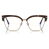 Tom Ford - Blue Block Magnetic Glasses - Rectangular Optical Glasses - Black - FT5682-B - Tom Ford Eyewear