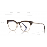 Tom Ford - Blue Block Magnetic Glasses - Rectangular Optical Glasses - Black - FT5682-B - Tom Ford Eyewear