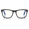 Tom Ford - Blue Block Square Opticals Glasses - Square Optical Glasses - Black - FT5662-B -Tom Ford Eyewear