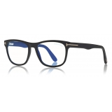 Tom Ford - Blue Block Square Opticals Glasses - Square Optical Glasses - Black - FT5662-B -Tom Ford Eyewear