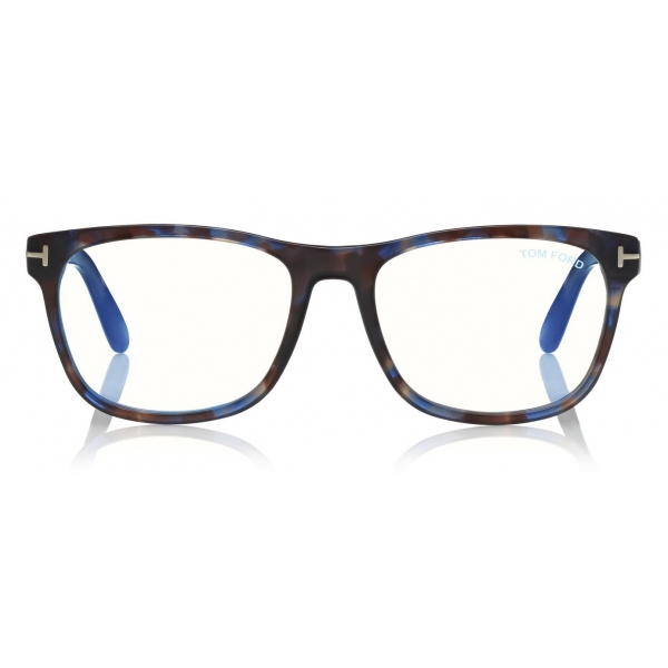 Tom Ford - Blue Block Square Glasses - Square Optical Glasses - Light Havana - FT5662-B - Tom Ford Eyewear