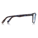 Tom Ford - Blue Block Square Glasses - Square Optical Glasses - Light Havana - FT5662-B - Tom Ford Eyewear