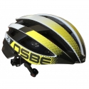 Osbe Italy - Light 318 + IBTHFC - Wireless Bluetooth - Matt White Gr. Yellow - Bicycle Helmet - High Quality - Made in Italy