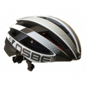 Osbe Italy - Light 318 + IBTHFC - Wireless Bluetooth - Matt White Gr. Black - Bicycle Helmet - High Quality - Made in Italy