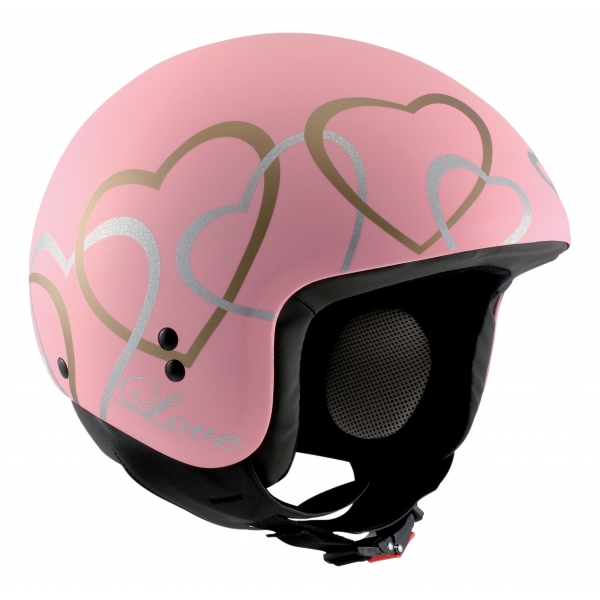 Osbe Italy - Love - Pink Pearl - Motorcycle Helmet - High Quality - Made in Italy