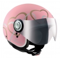 Osbe Italy - Love VR - Rosa Lucido - Casco da Moto - Alta Qualità - Made in Italy