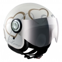 Osbe Italy - Love VR - Bianco Lucido - Casco da Moto - Alta Qualità - Made in Italy