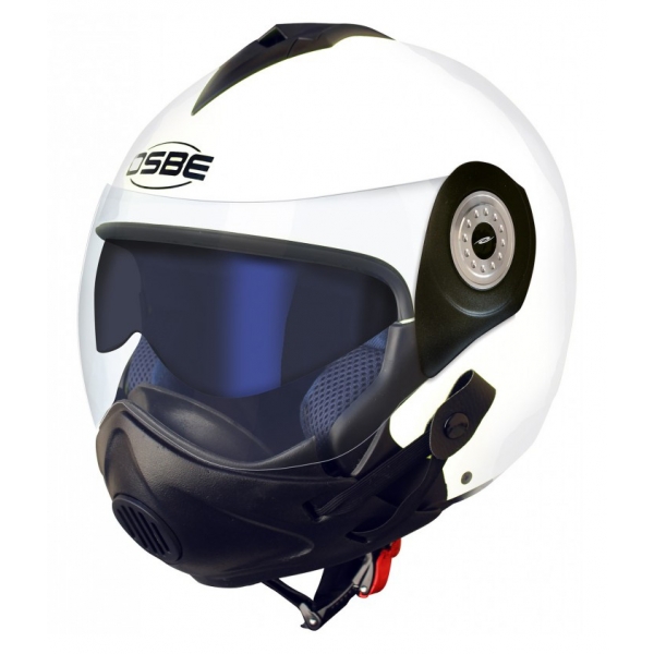 Osbe Italy - Karma M.P.S. - Shiny White - Motorcycle Helmet - Covid-19 - High Quality - Made in Italy