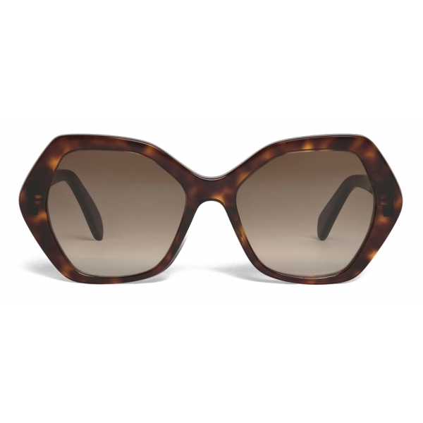 Céline - Maillon Triomphe 03 Sunglasses in Acetate - Red Havana - Sunglasses - Céline Eyewear