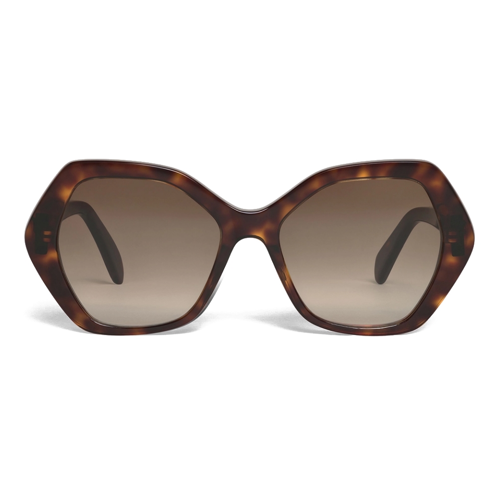 Celine Maillon Triomphe 03 Sunglasses in Acetate Red Havana Sunglasses Celine Eyewear Avvenice