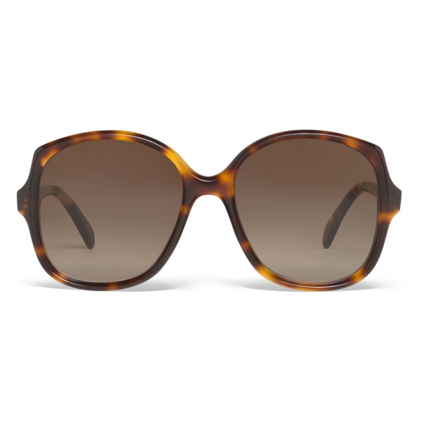 Céline Square S172 Sunglasses In Acetate Red Havana Sunglasses Céline Eyewear Avvenice 2896