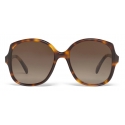 Céline - Square S172 Sunglasses in Acetate - Red Havana - Sunglasses - Céline Eyewear