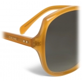 Céline - Square S172 Sunglasses in Acetate - Milky Honey - Sunglasses - Céline Eyewear