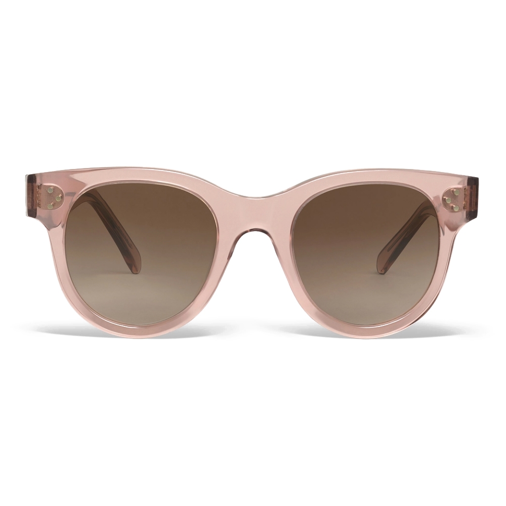 Katastrofe Udsæt elevation Céline - Round S182 Sunglasses in Acetate - Transparent Rose - Sunglasses -  Céline Eyewear - Avvenice