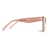 Céline - Round S182 Sunglasses in Acetate - Transparent Rose - Sunglasses - Céline Eyewear