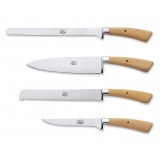 Coltellerie Berti - 1895 - Set of Four Kitchen Knives - N. 330 - Exclusive Artisan Knives - Handmade in Italy