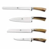 Coltellerie Berti - 1895 - Set of Four Kitchen Knives - N. 2730 - Exclusive Artisan Knives - Handmade in Italy