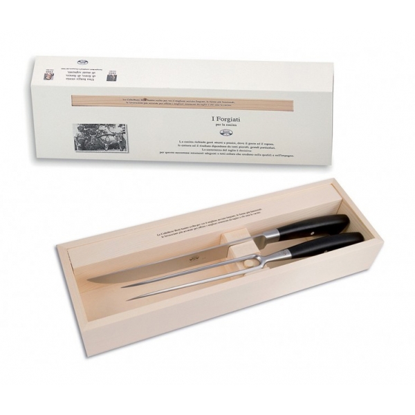 Coltellerie Berti - 1895 - Roast Knives Kit - N. 3045 - Exclusive Artisan Knives - Handmade in Italy