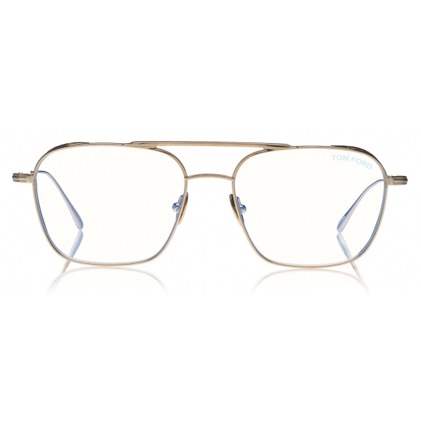 Tom Ford - Blue Block Soft Square Opticals Glasses - Square Optical Glasses - Charcoal - FT5659-B - Tom Ford Eyewear