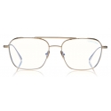 Tom Ford - Blue Block Soft Square Opticals Glasses - Occhiali da Vista Quadrati - Carbone - FT5659-B- Tom Ford Eyewear
