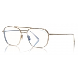 Tom Ford - Blue Block Soft Square Opticals Glasses - Square Optical Glasses - Charcoal - FT5659-B - Tom Ford Eyewear