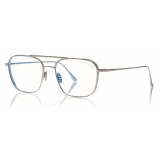 Tom Ford - Blue Block Soft Square Opticals Glasses - Square Optical Glasses - Charcoal - FT5659-B - Tom Ford Eyewear