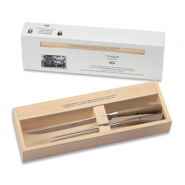 Coltellerie Berti - 1895 - Roast Knives Kit - N. 550 - Exclusive Artisan Knives - Handmade in Italy