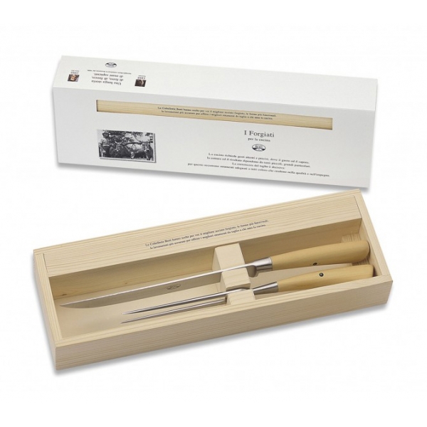 Coltellerie Berti - 1895 - Roast Knives Kit - N. 551 - Exclusive Artisan Knives - Handmade in Italy