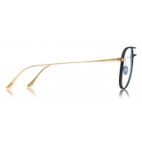 Tom Ford - Blue Block Pilot Opticals Glasses - Pilot Optical Glasses - Black - FT5666-B - Tom Ford Eyewear
