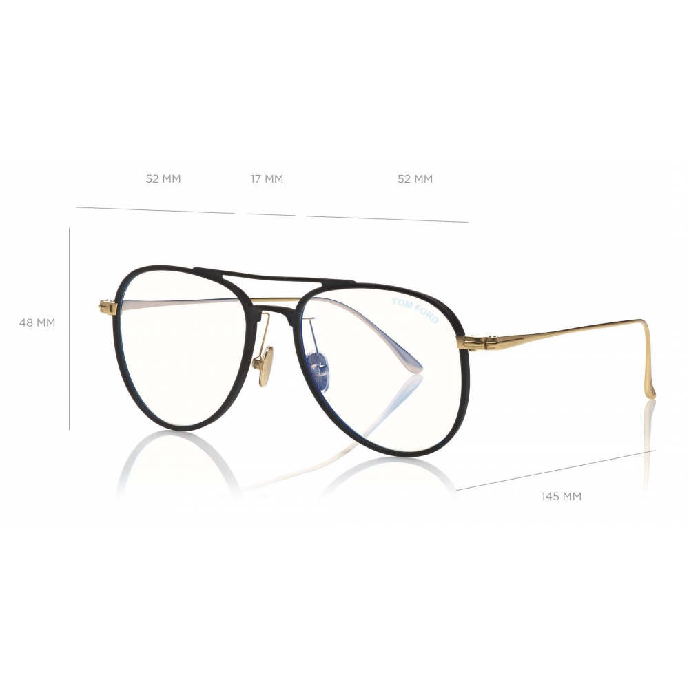 Tom Ford - Blue Block Pilot Opticals Glasses - Pilot Optical Glasses ...