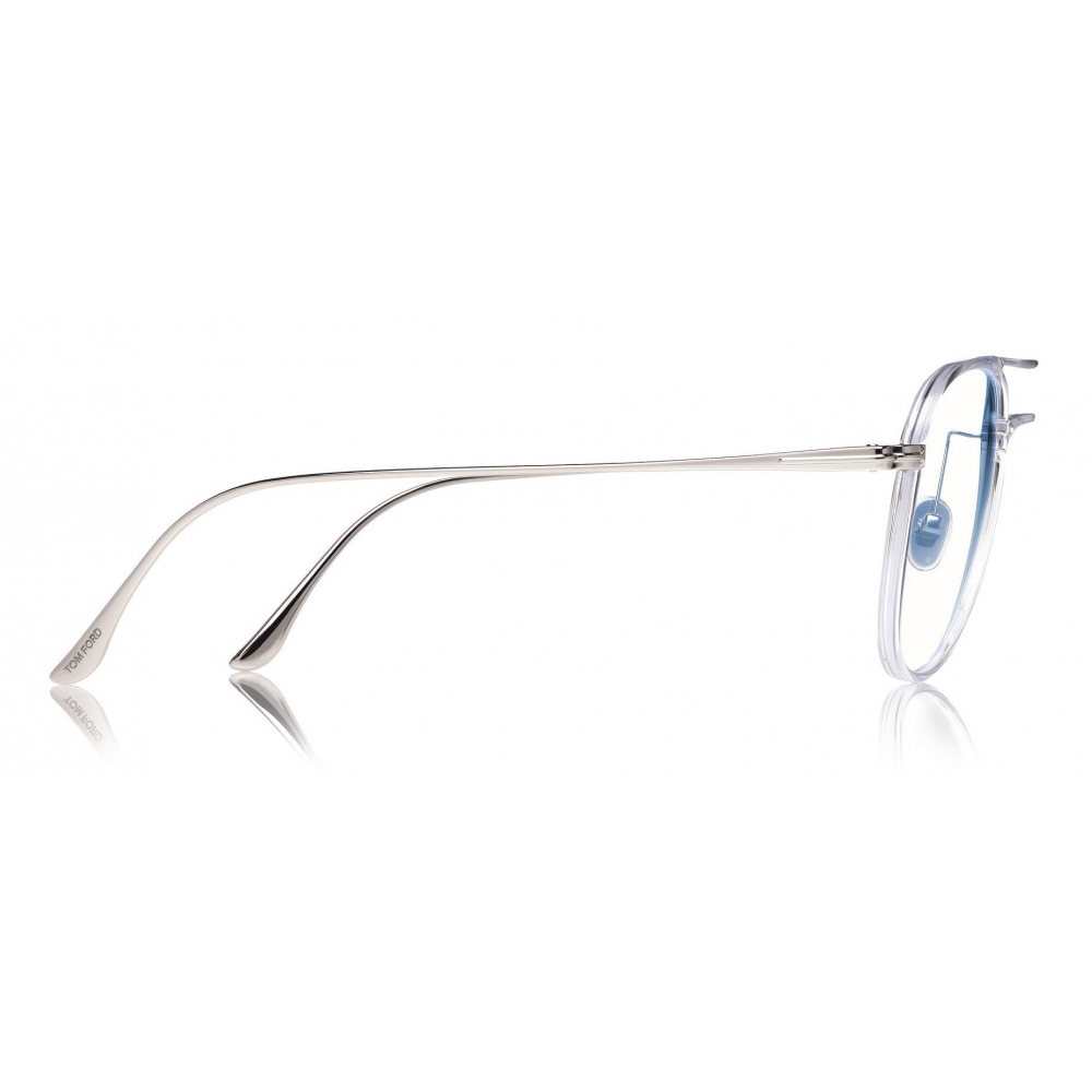 Tom Ford - Blue Block Pilot Opticals Glasses - Pilot Optical Glasses -  Clear - FT5666-B -Tom Ford Eyewear - Avvenice