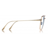Tom Ford - Blue Block Pilot Opticals Glasses - Pilot Optical Glasses - Transparent Pink - FT5666-B -Tom Ford Eyewear