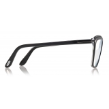 Tom Ford - Blue Block Square Opticals Glasses - Occhiali da Vista Quadrati - Nero - FT5619-B - Tom Ford Eyewear