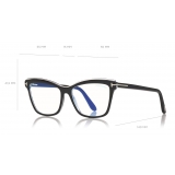 Tom Ford - Blue Block Square Opticals Glasses - Occhiali da Vista Quadrati - Nero - FT5619-B - Tom Ford Eyewear