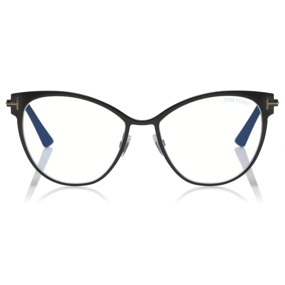 Tom Ford - Cat-Eye Metal Blue Block Opticals Glasses - Cat-Eye Optical  Glasses - Black - FT5530-B - Tom Ford Eyewear - Avvenice